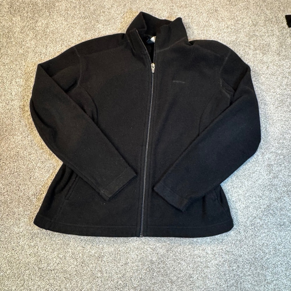 Patagonia Synchilla Full Zip Fleece Jacket Black Womens Large
